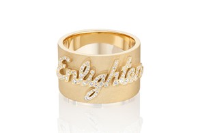 Lorraine West Enlighten ring in 18-karat gold with diamonds