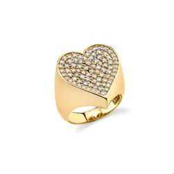 Diamond signet ring by Sydney Evans image