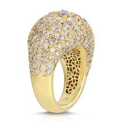 Champagne diamond dome ring by Octavia Elizabeth
