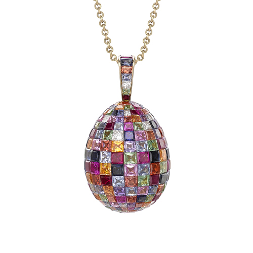 Untreated gemstone necklace image